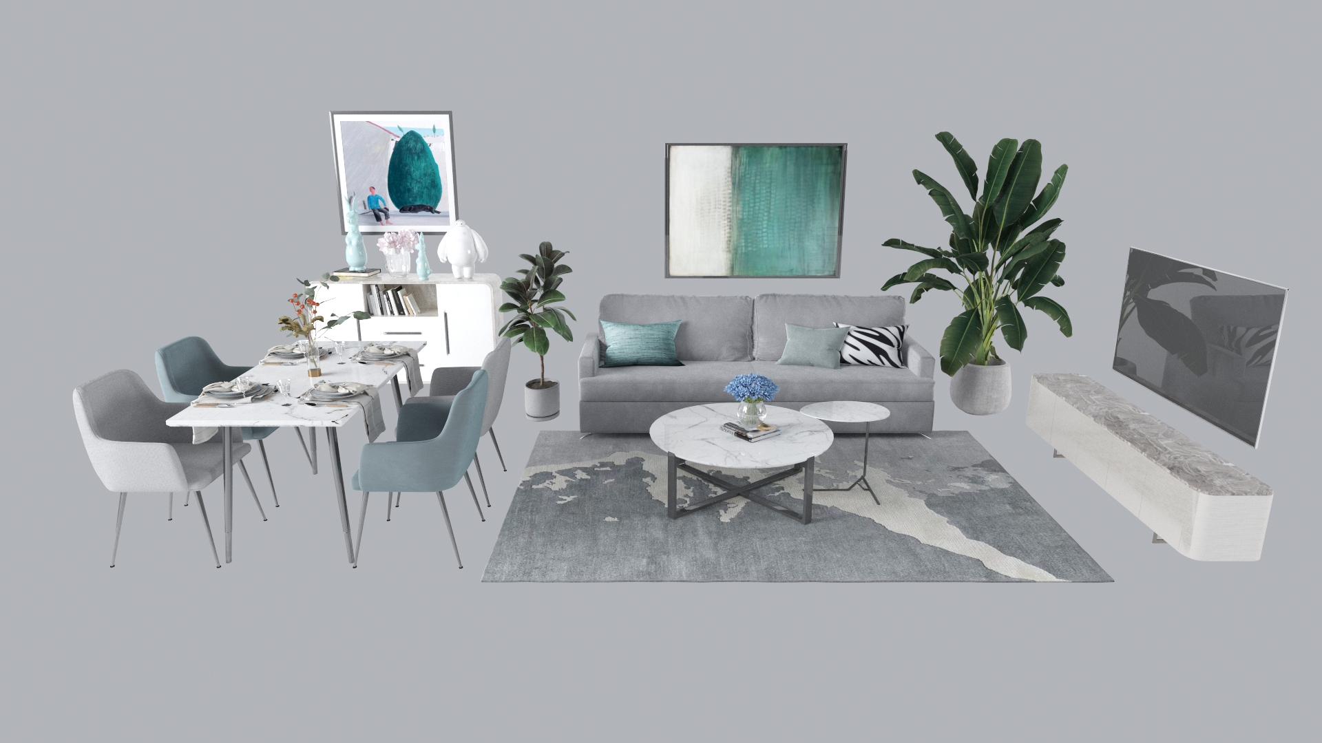templates 3D: Living room