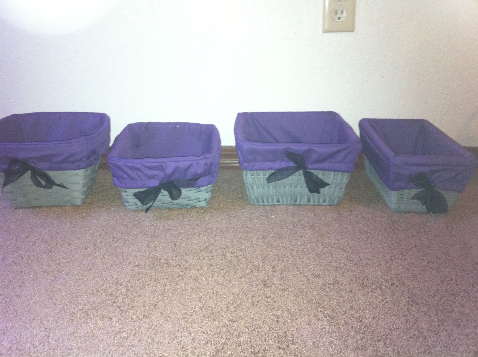 The Garage Sale Crafter Emma's Room Project 6 Wicker Basket Linings