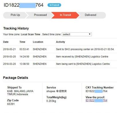 Status Pengiriman Shopee Standard Express Estatu Para Zap
