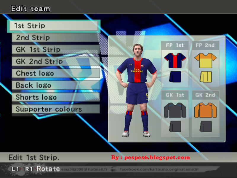 download Option file pes 6 / Update pemain pes 6 terbaru 2013