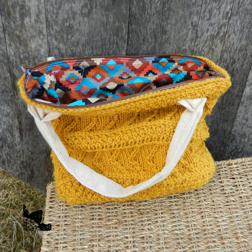 Tutorial: Add a Zipper and Lining to Your Knitted Bag — KnitOasis