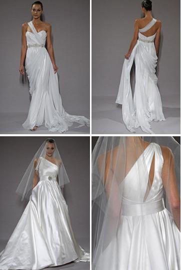 Bridal Dresses UK: Wedding Dresses With Asymmetrical Necklines