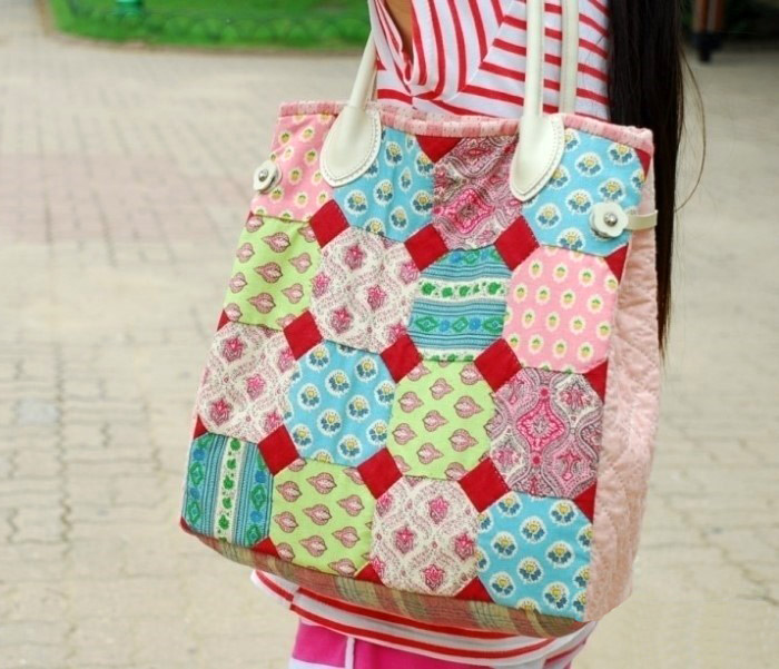 Patchwork Tote Bag DIY Tutorial Ideas!