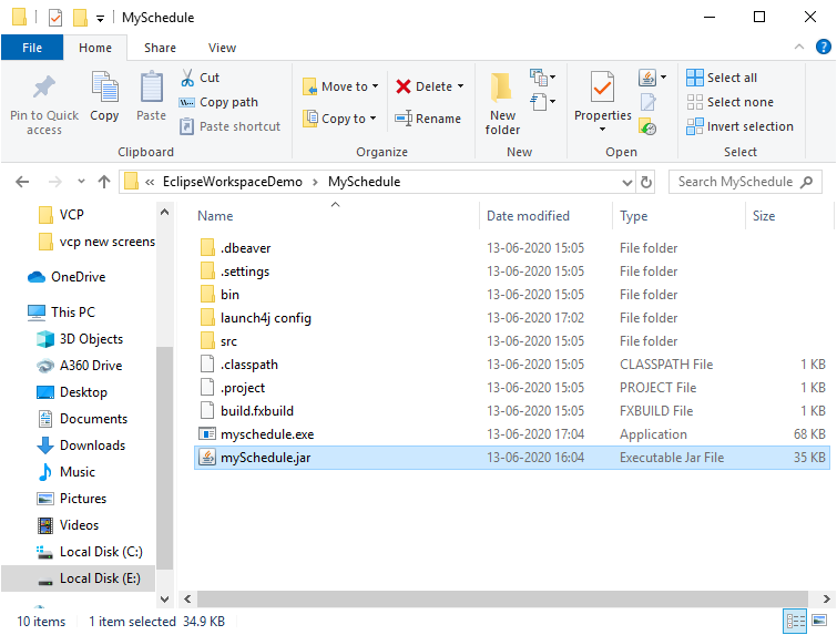 Java Executable File From Runnable Jar File