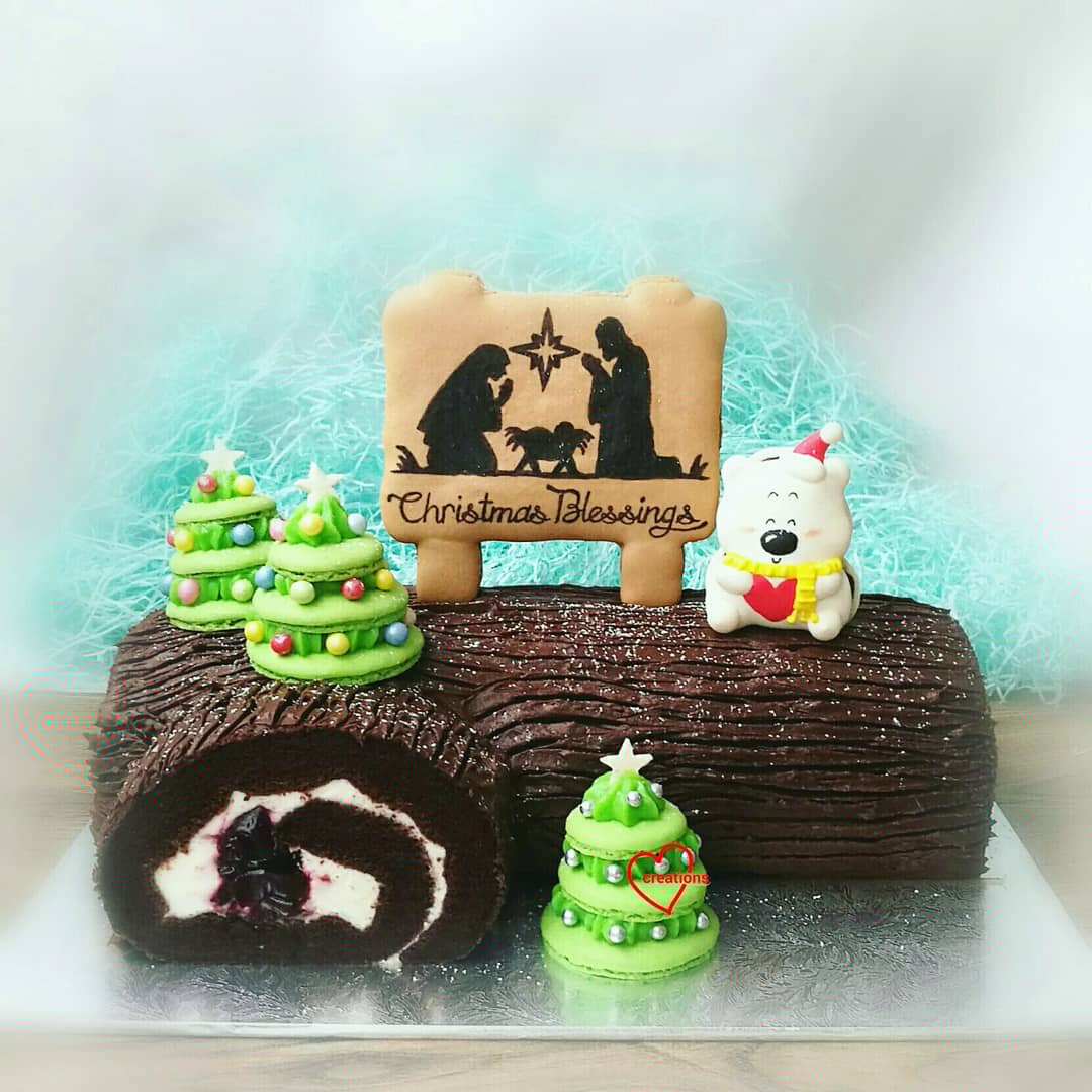 Loving Creations for You: Blackforest Log Cake II