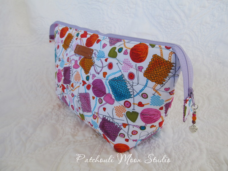 Patchouli Moon Studio Zippered Knitting Project Bag