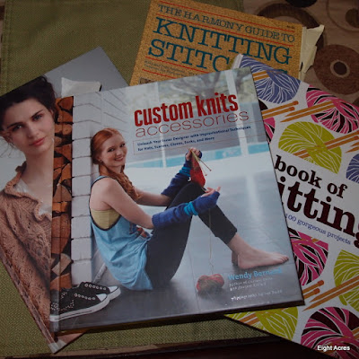 eight acres: ready to start knitting and crochet - having a tidy up of unfinished projects and all my knitting stuff!