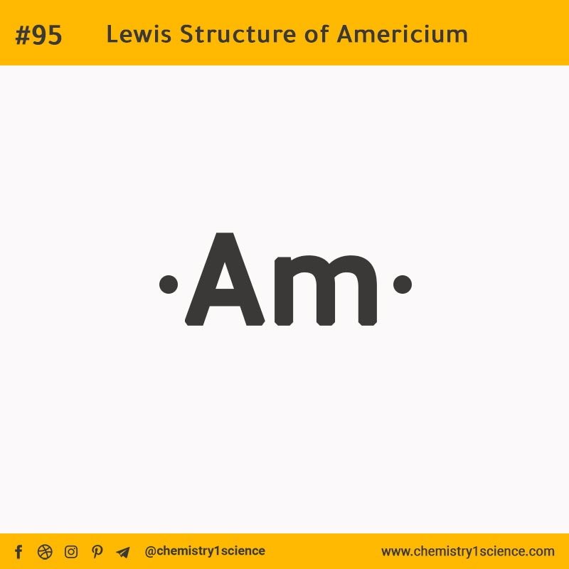 Lewis Structure of Am Americium  تركيب لويس لعنصر الأمريسيوم