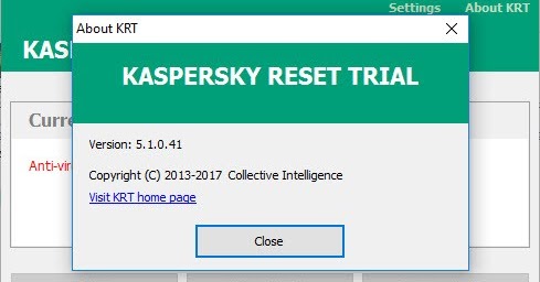 Kaspersky Reset Trial 5.1.0.41 Final 2019