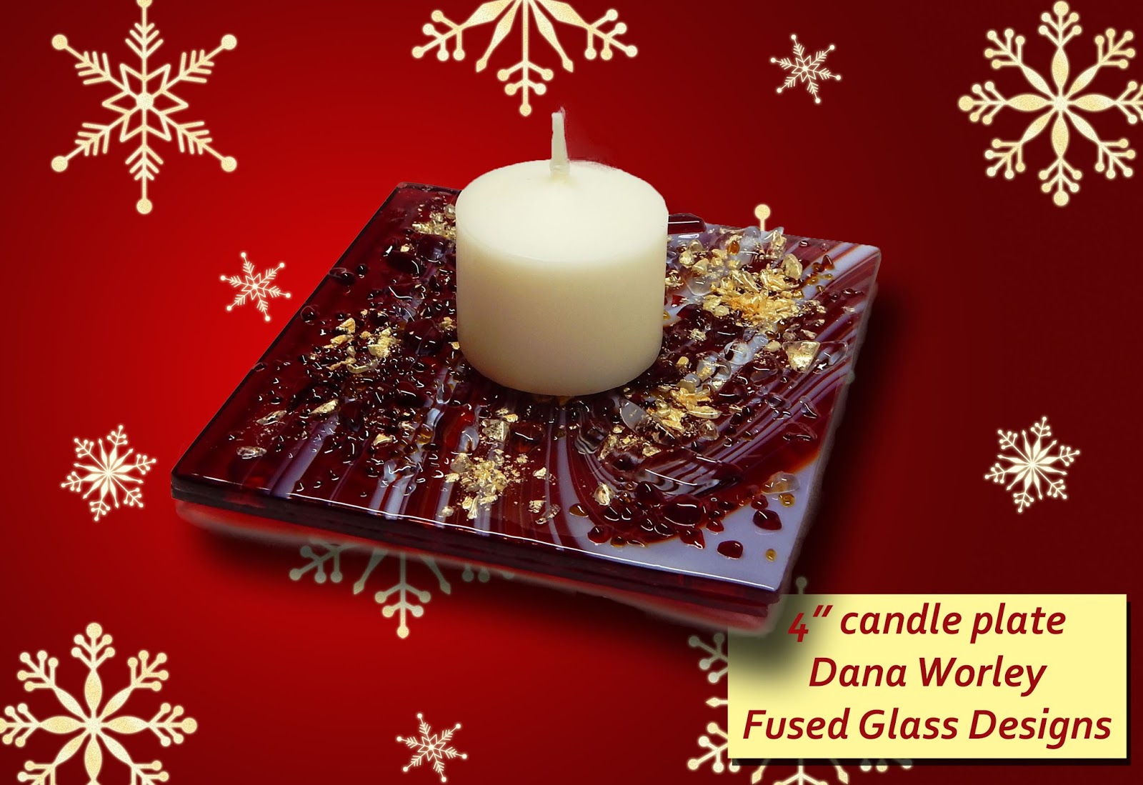 Holiday Candle Dish