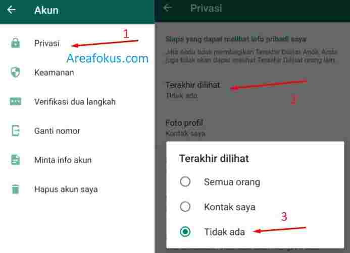Gampang! Cara Mematikan Last Seen WA Cuma Gini - Area Fokus