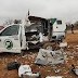 Gang of Armed Robbers Blow Up Cash Van in South Africa (Photos)