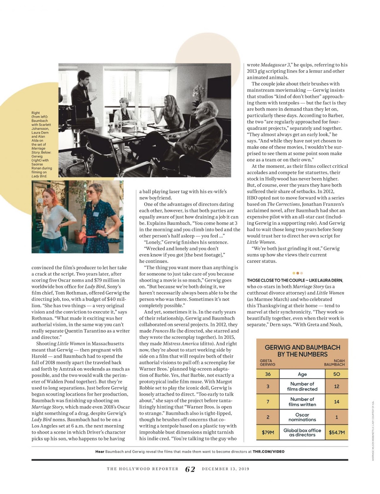 Greta Gerwig – The Hollywood Reporter 12/13/2019 Issue