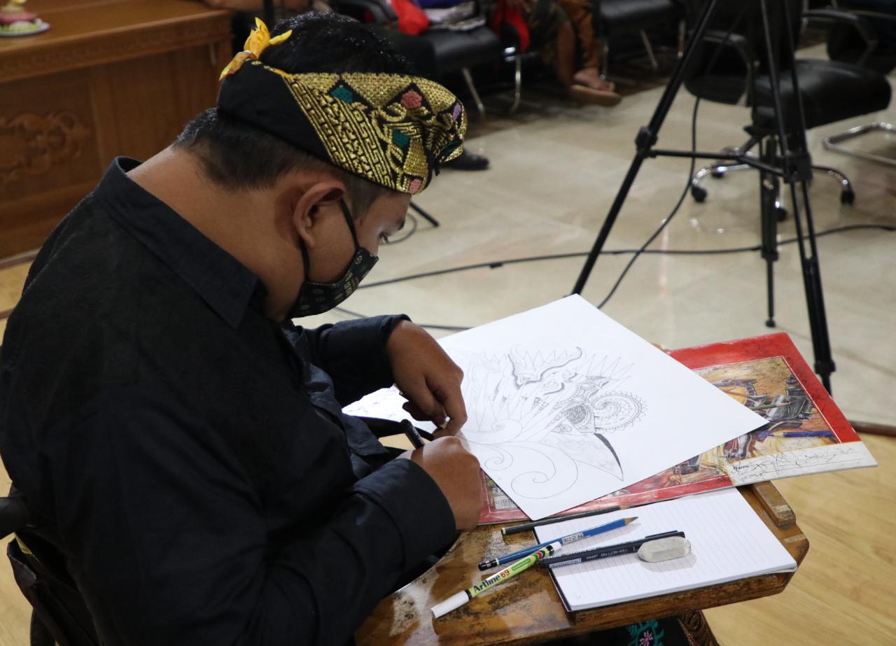 Putri Koster Apresiasi Pameran Virtual Agus Mertayasa