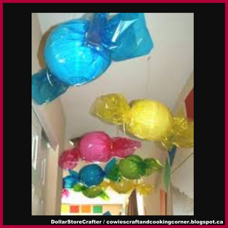 Dollar Store Crafter Use Dollar Tree Paper Lanterns And Cellophane To