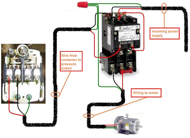 Hyderabad Institute of Electrical Engineers: how to wire a contactor