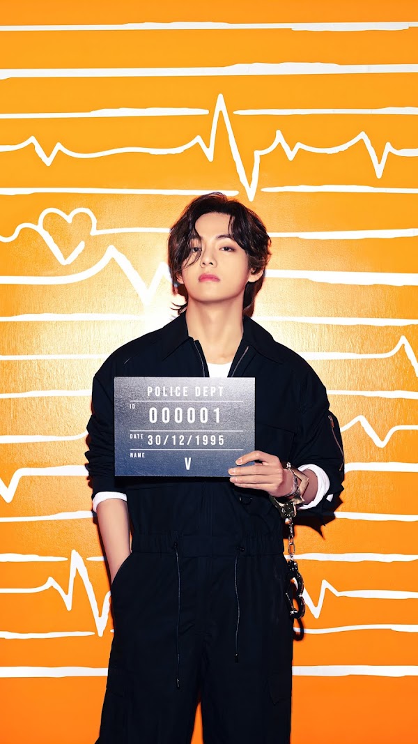 BTS V Mugshot Butter Android And iPhone Wallpapers