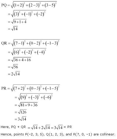 NCERT Solutions for Class 11 Maths Chapter 12 Introduction to Three Dimensional Geometry