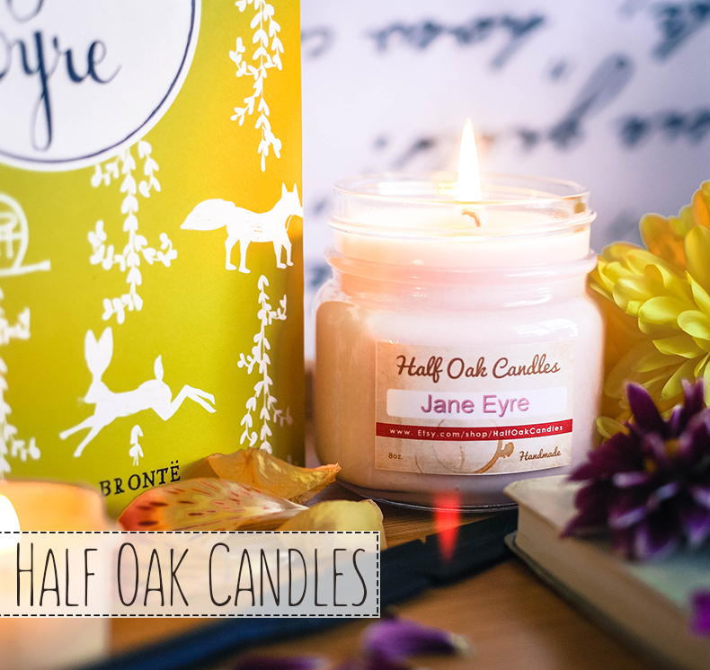 Bookish Lifestyle Bookish Product Review Half Oak Candles