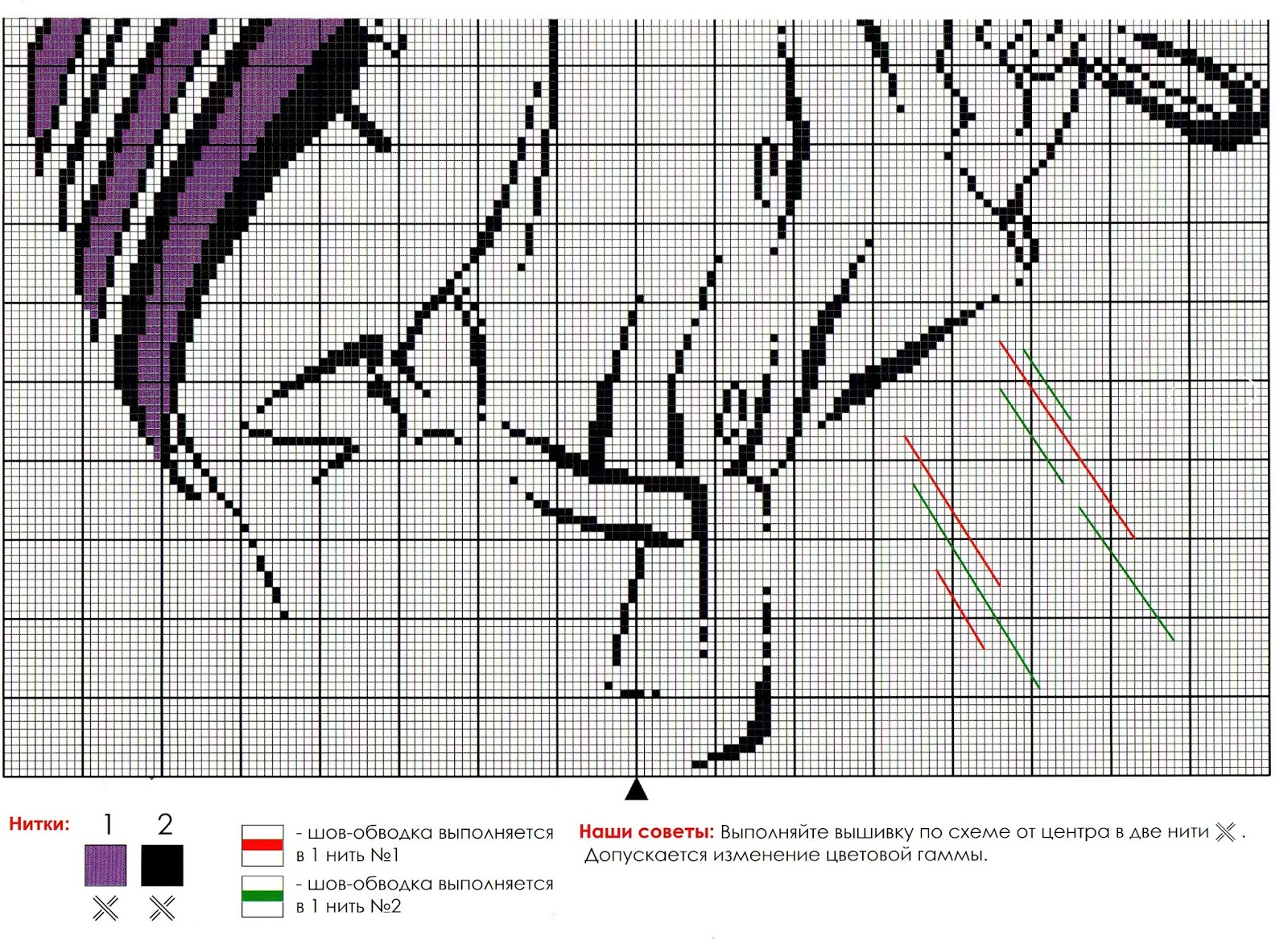 Овен схемы для вышивания