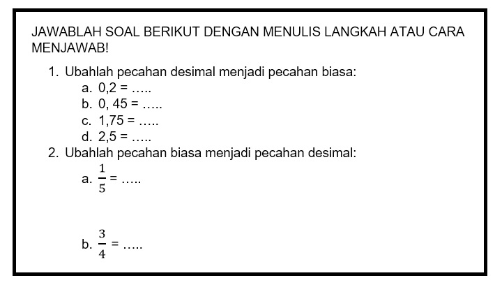 25+ Cara Mengubah Bilangan Desimal Ke Pecahan Biasa Pictures