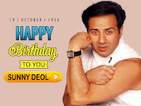 sunny deol birthday, muscular man sunny in white sleeve less wear with light smile