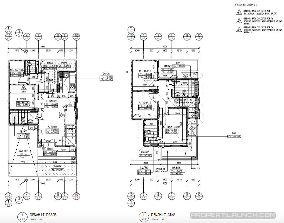 Denah Rumah Enchanta Lavon Cikupa - C Series