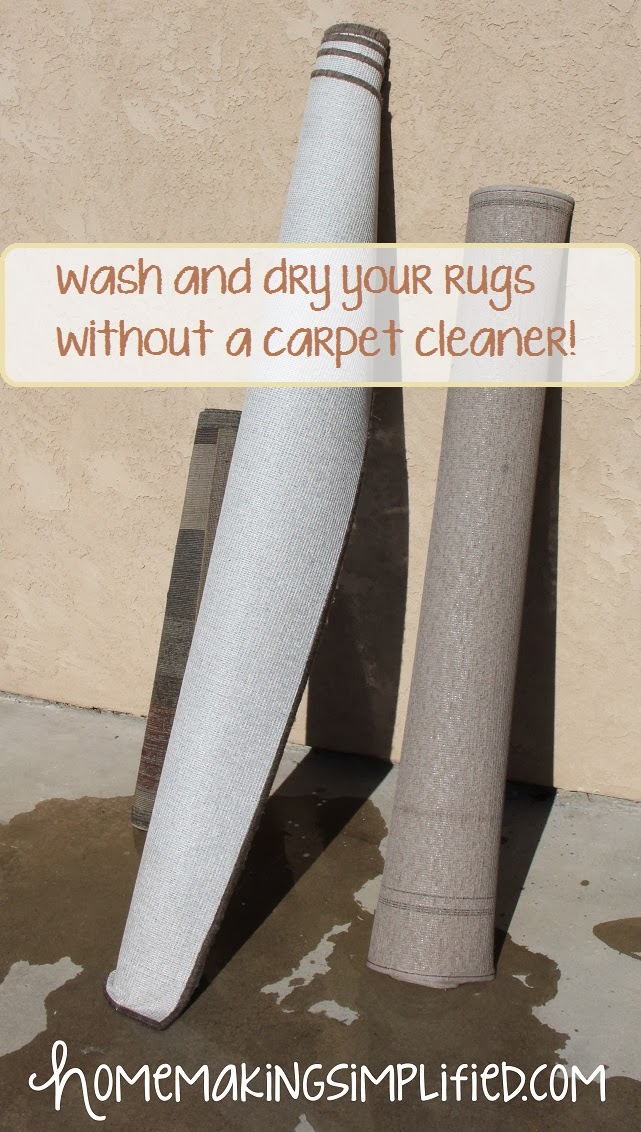 Homemaking Simplified How to Easily Wash and Dry Your Rugs without a