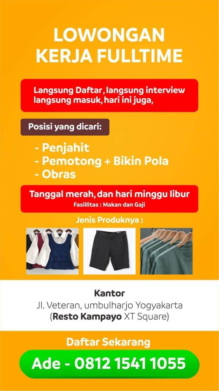 Loker Jahit Daerah Sumber / Olx Lowongan Kerja Jahit Bandung 376