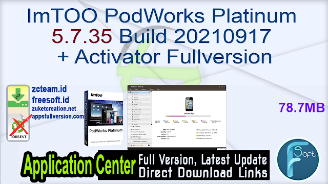 ImTOO PodWorks Platinum 5.7.35 Build 20210917 + Activator Fullversion