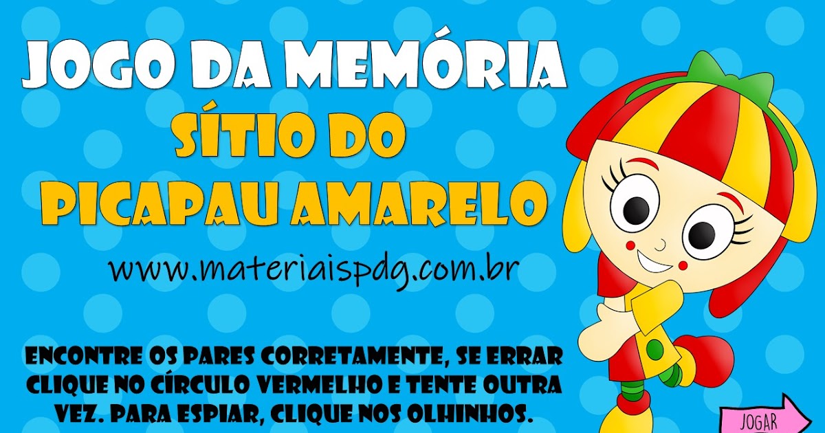 JOGO DO LABIRINTO DO SÍTIO DO PICA-PAU AMARELO – DIA DO LIVRO