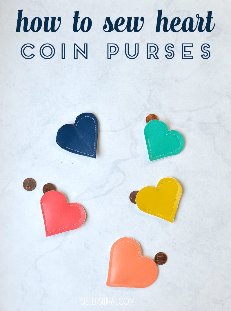 how to sew heart coin purse