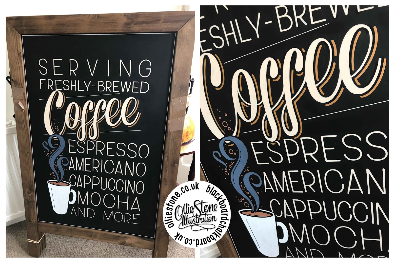 Chalkboard Sign Writer by Ollie Stone