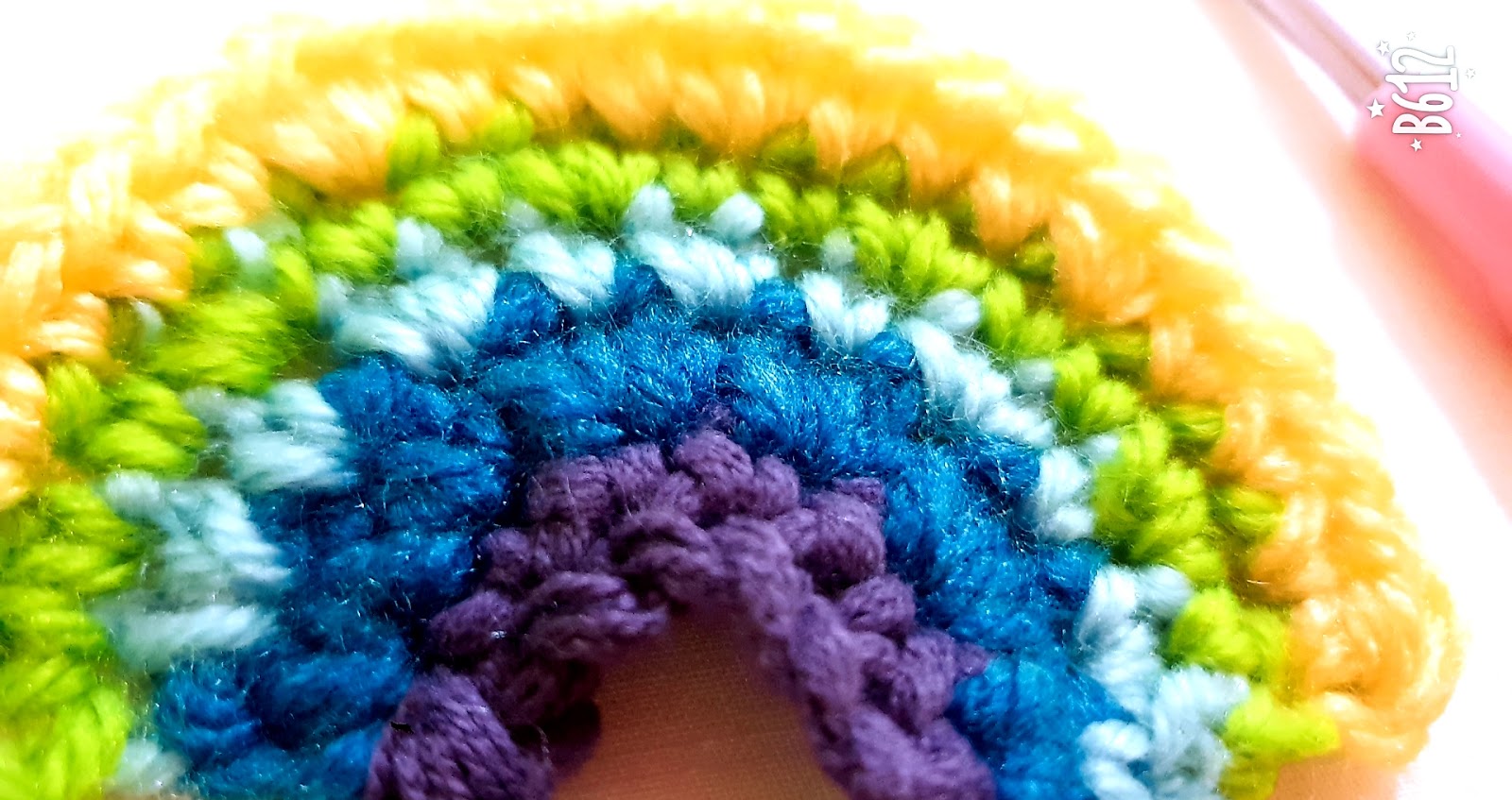 How to make Crochet Rainbow Applique