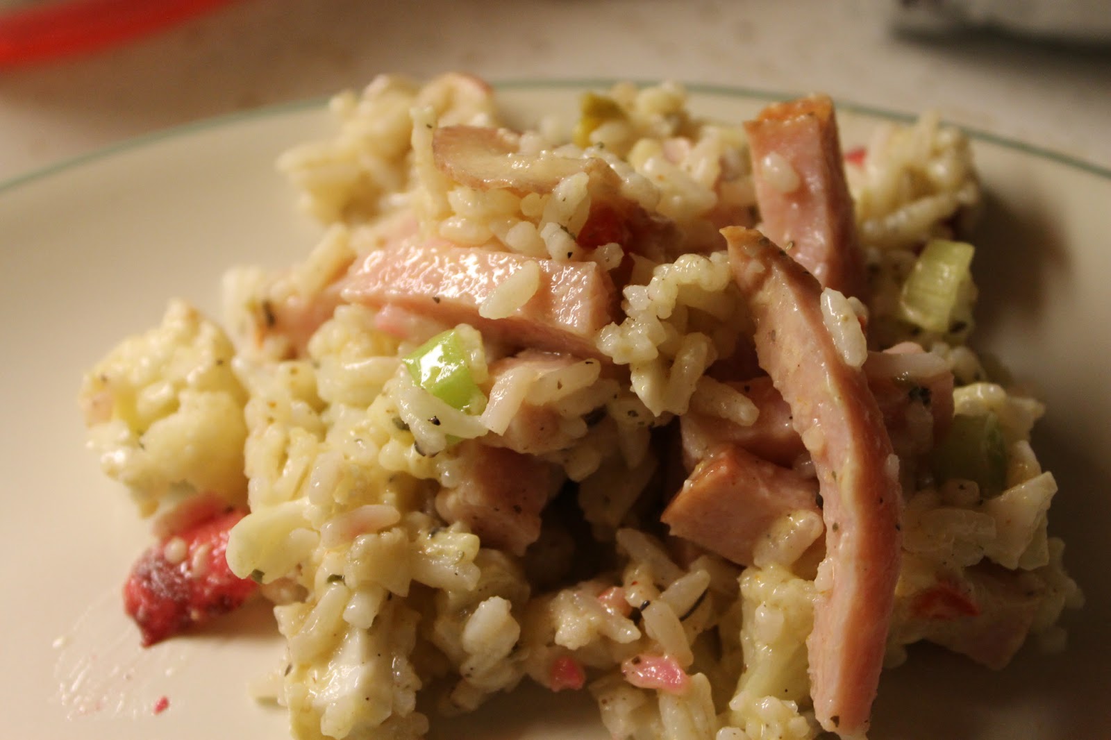 Cooking through Disney Ham & Rice Salad