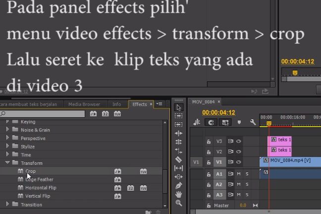 Cara Membuat Tulisan Bergerak Di Adobe Premiere Pro