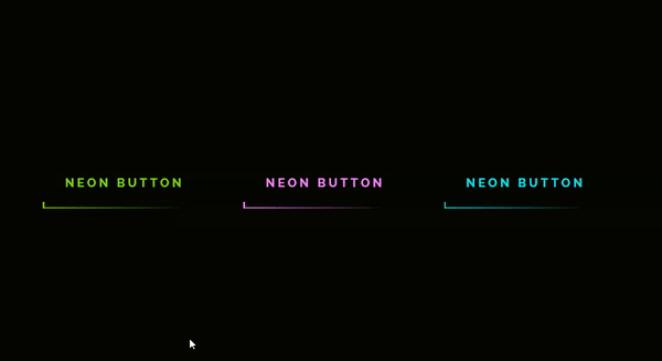 Glowing Neon Buttons