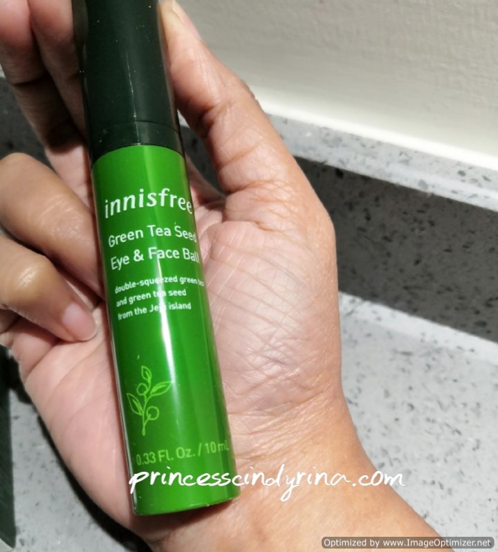 Skincare Review Innisfree Green Tea Seed Eye and Face Ball