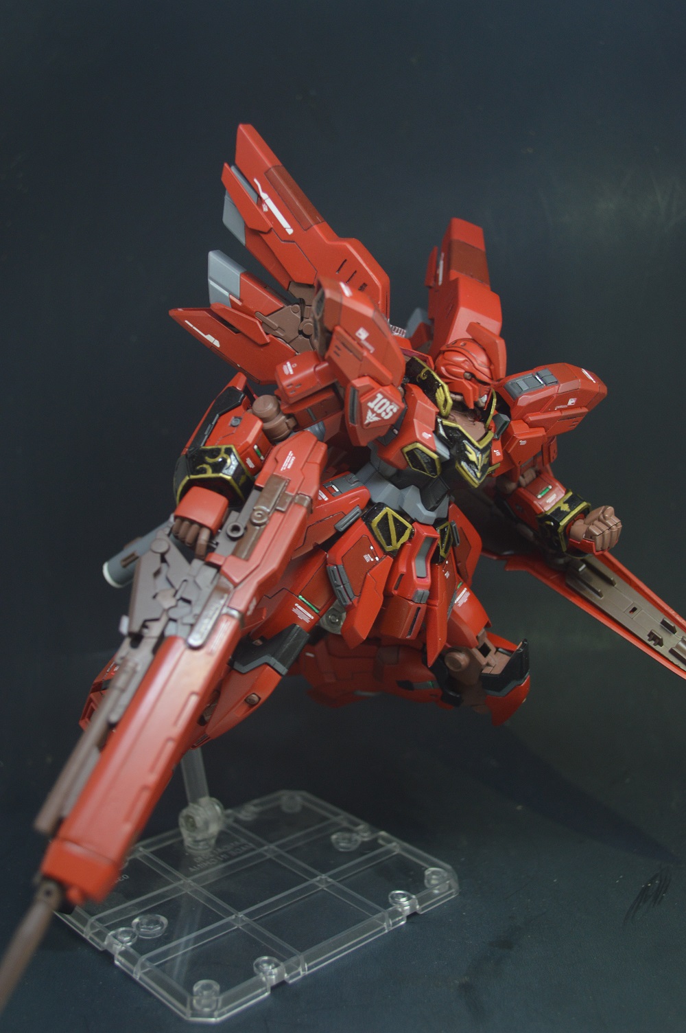 Custom Build: HG 1/144 Sinanju Stein (Red Comet ver) - Gundam Kits