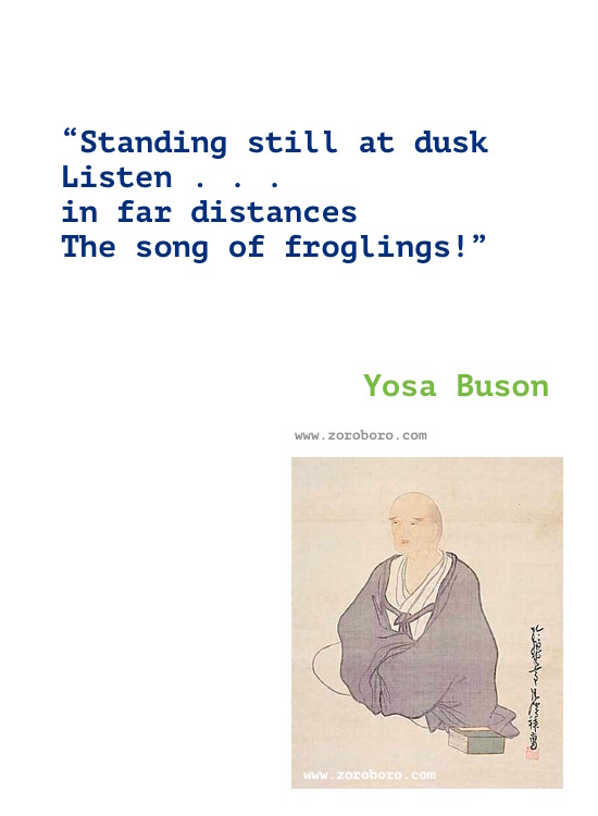 Yosa Buson Quotes, Yosa Buson Poems, Yosa Buson Poetry, Yosa Buson Writings, Yosa Buson .