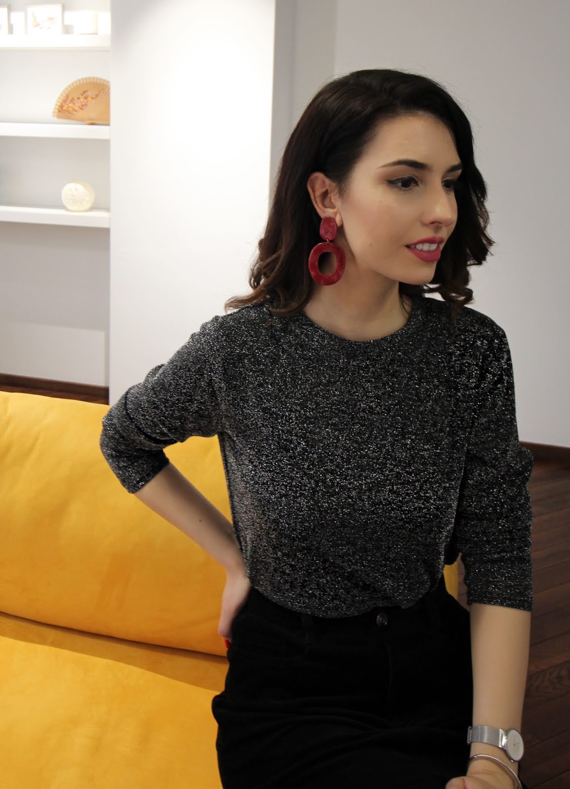 New Year's Lookbook: sparkly blouse | BEAUTY FINE PRINT