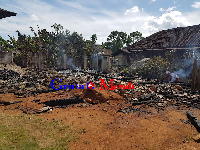 Si Jago Merah Meluluhlantakan Rumah di Kasui