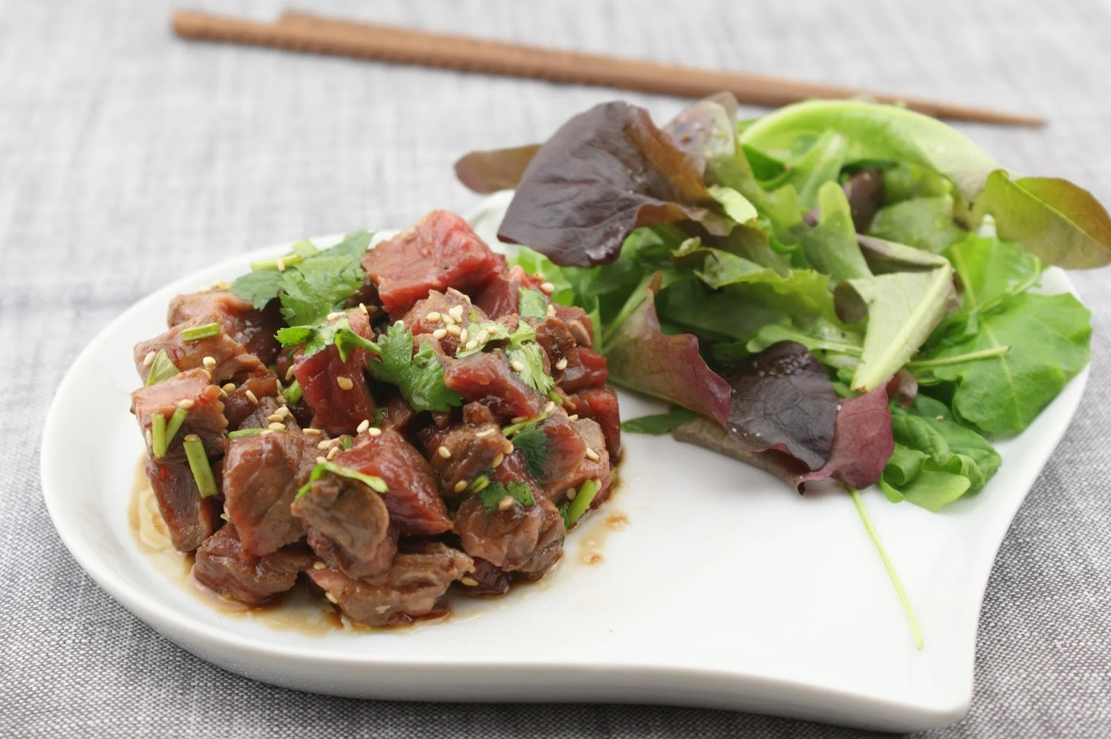 Afternoon Tea: Boeuf mariné façon Thaï * recette légère