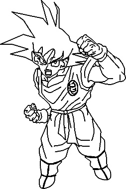 Desenhos Colorir Dragon Ball Z: Goku