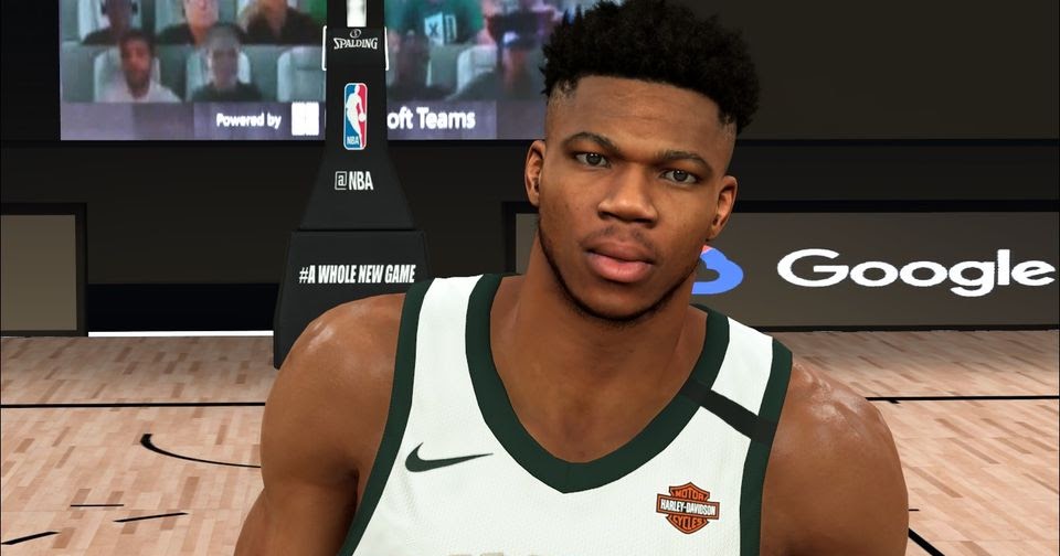 Giannis Antetokounmpo Cyberface and Body Model Bubble