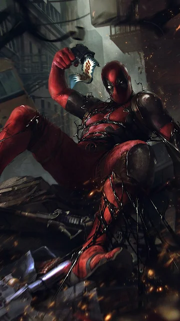 Deadpool phone wallpaper HD