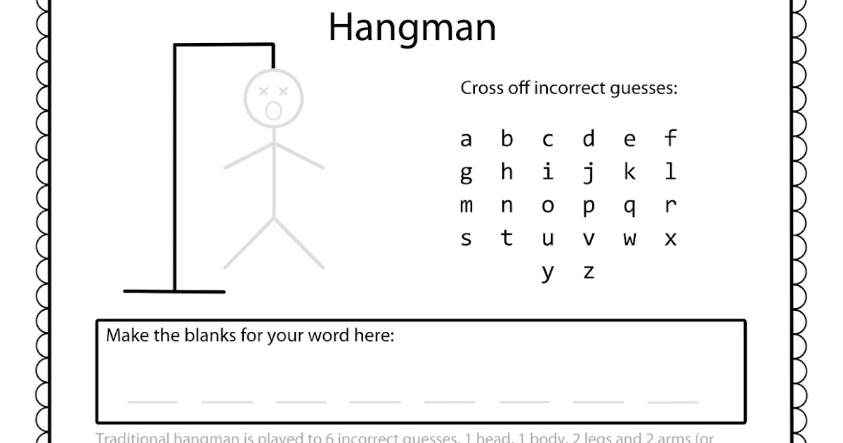 Hangman Template Be Inspirational Hangman Template Be Inspirational