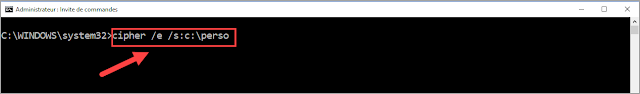 Chiffrer des fichiers et des dossiers avec le système de cryptage de fichiers EFS avec la commande cipher sous Windows 10 cipher, commande, crypter, chiffrer, EFS, cryptage, protéger, certificat, clé, NTFS, protection des données, sécurité, dossier, fichier, système, Windows 10, administration, turcs et astuces