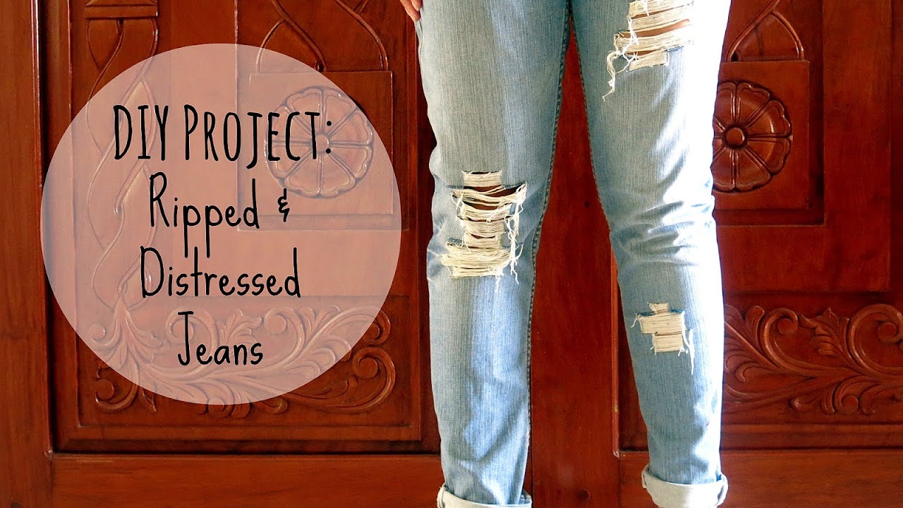Distressed Jeans Diy DIY Choices