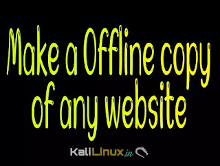 httrack copy website in kali linux